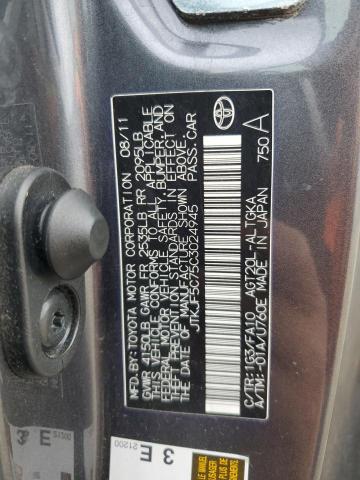 JTKJF5C75C3024945 - 2012 TOYOTA SCION TC 灰色 照片 12