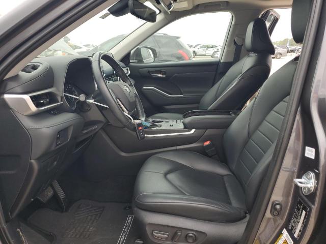 5TDGZRAH0MS052809 - 2021 TOYOTA HIGHLANDER XLE GRAY photo 7