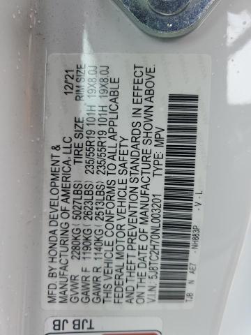 5J8TC2H70NL003201 - 2022 ACURA RDX ADVANCE WHITE photo 14