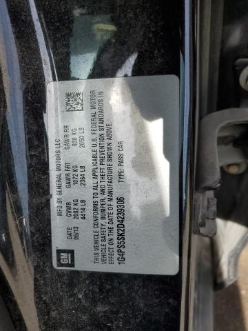 1G4PS5SK2D4239306 - 2013 BUICK VERANO BLACK photo 12