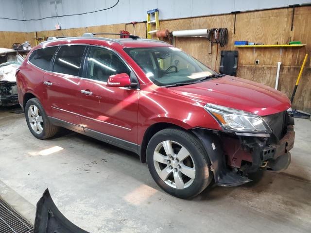 1GNKVJKD6EJ295873 - 2014 CHEVROLET TRAVERSE LTZ RED photo 4