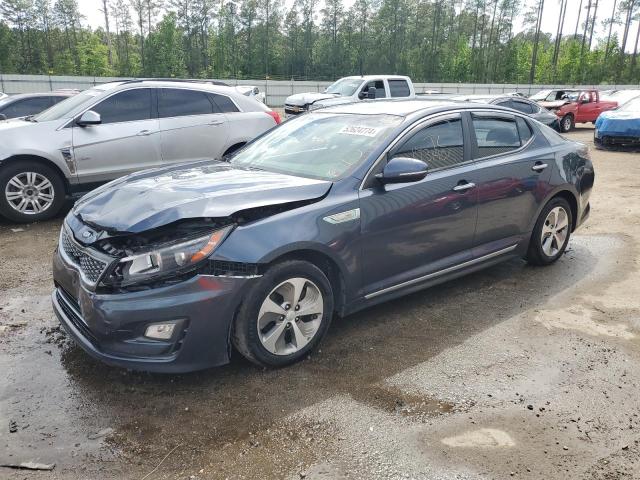 KNAGM4AD8F5079390 - 2015 KIA OPTIMA HYBRID BLUE photo 1