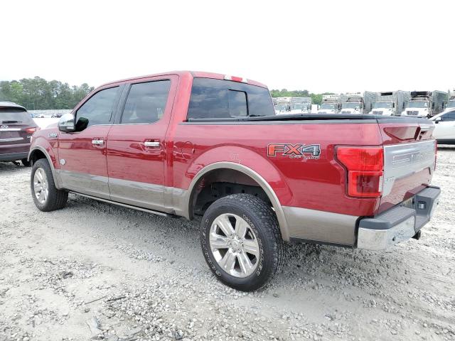 1FTEW1E45KFD08559 - 2019 FORD F150 SUPERCREW RED photo 2