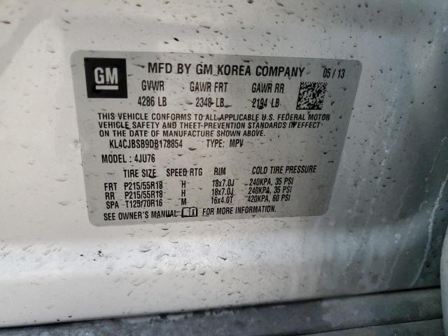 KL4CJBSB9DB178854 - 2013 BUICK ENCORE CONVENIENCE 银色 照片 14