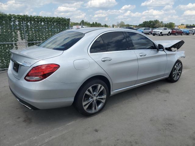 55SWF4KB7GU135887 - 2016 MERCEDES-BENZ C 300 4MATIC SILVER photo 3