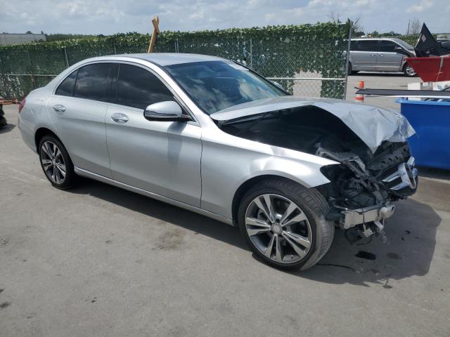 55SWF4KB7GU135887 - 2016 MERCEDES-BENZ C 300 4MATIC SILVER photo 4