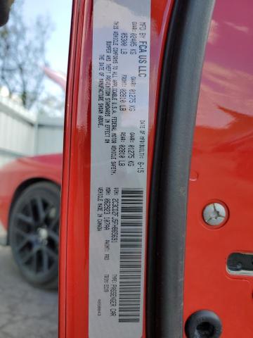 2C3CDZFJ5FH865691 - 2015 DODGE CHALLENGER R/T SCAT PACK RED photo 12