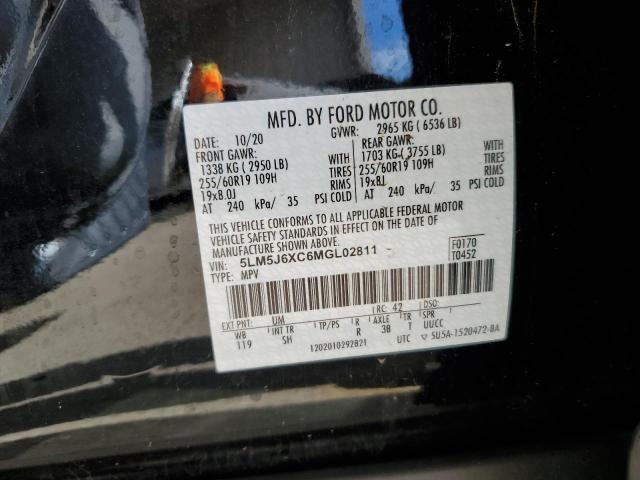 5LM5J6XC6MGL02811 - 2021 LINCOLN AVIATOR შავი ფოტო 13