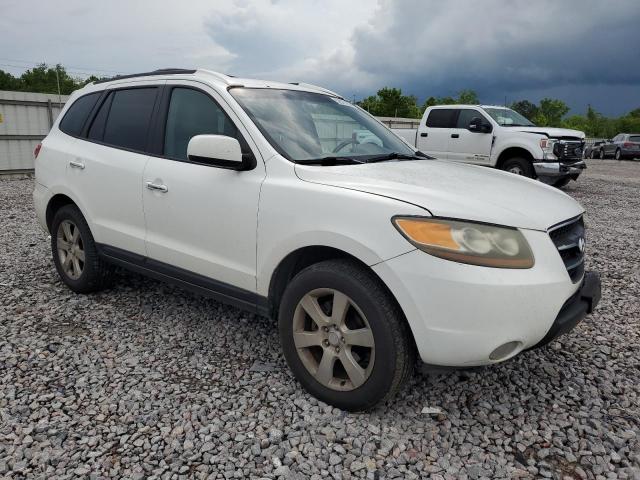 5NMSH13E17H110399 - 2007 HYUNDAI SANTA FE SE WHITE photo 4