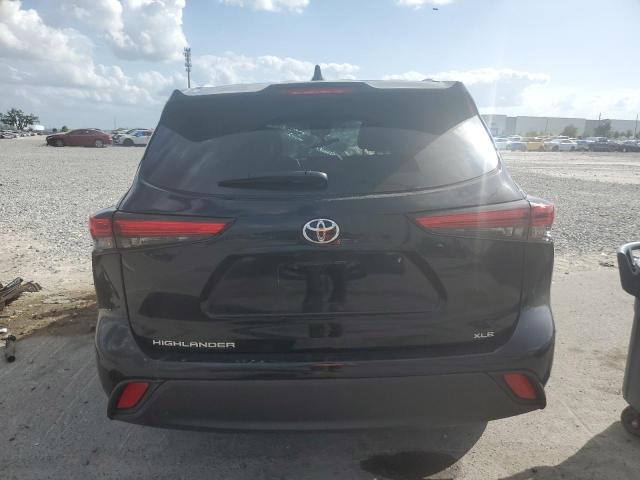 5TDHZRAHXNS554247 - 2022 TOYOTA HIGHLANDER XLE BLACK photo 6