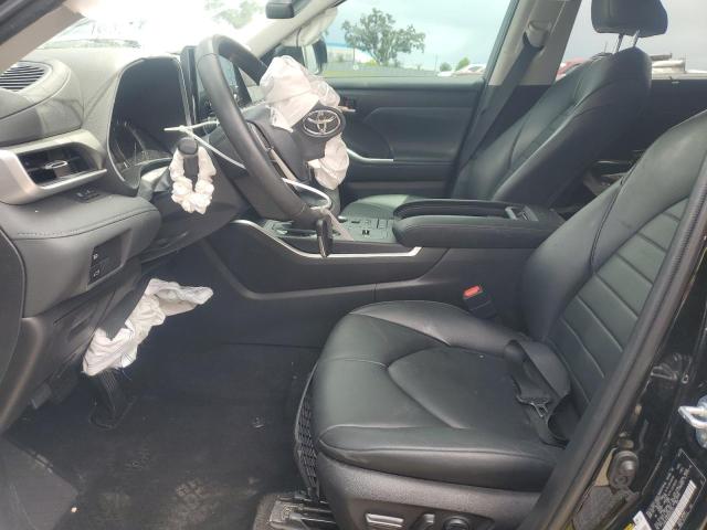 5TDHZRAHXNS554247 - 2022 TOYOTA HIGHLANDER XLE BLACK photo 7