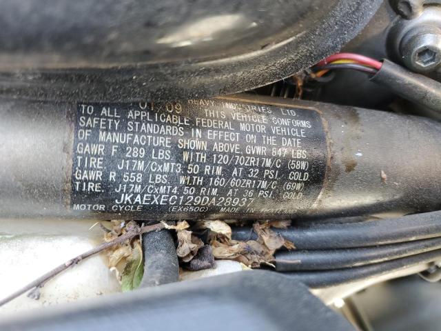 JKAEXEC129DA28937 - 2009 KAWASAKI EX650 C 黑色 照片 10