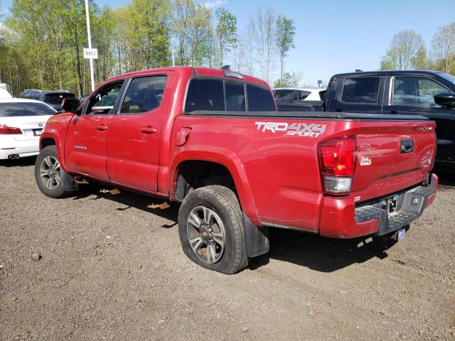 3TMCZ5AN1GM030822 - 2016 TOYOTA TACOMA DOUBLE CAB RED photo 2