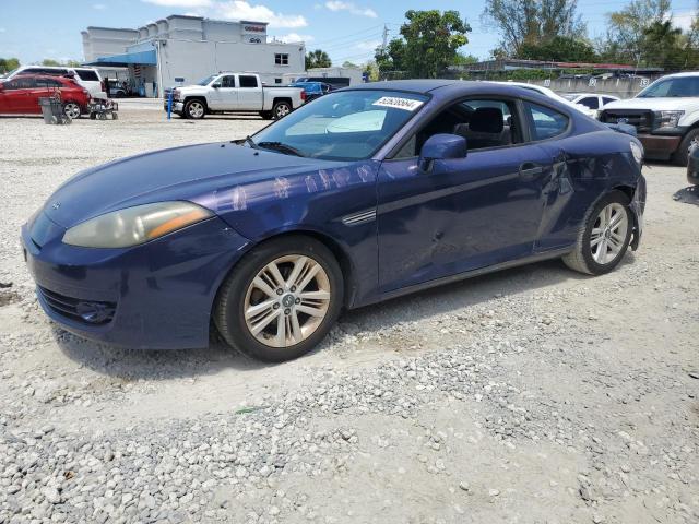 KMHHM66D47U258900 - 2007 HYUNDAI TIBURON GS BLUE photo 1