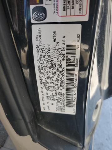 5TETU62N05Z045024 - 2005 TOYOTA TACOMA PRERUNNER ACCESS CAB BLACK photo 12