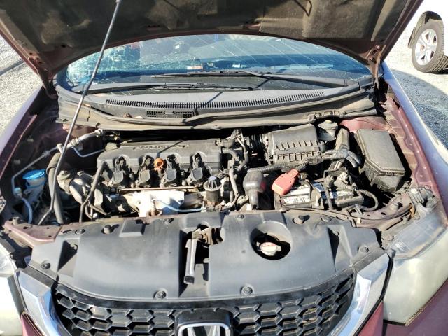 19XFB2F86FE086296 - 2015 HONDA CIVIC EX BURGUNDY photo 11