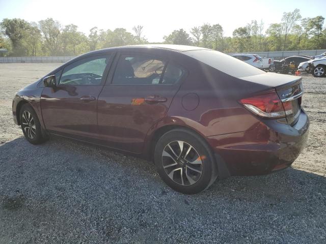 19XFB2F86FE086296 - 2015 HONDA CIVIC EX BURGUNDY photo 2