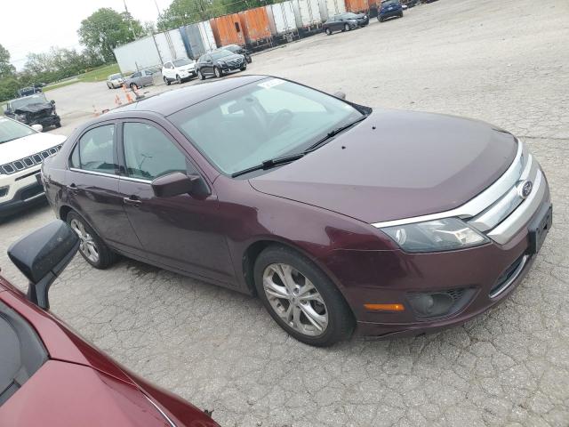 3FAHP0HA7CR414950 - 2012 FORD FUSION SE BURGUNDY photo 4