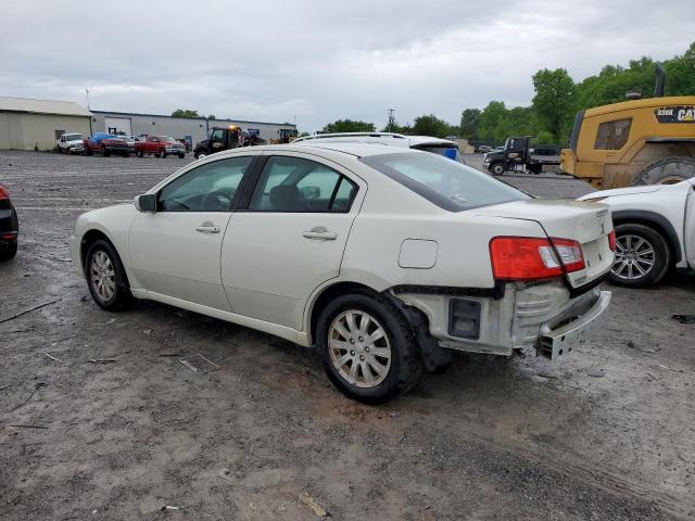 4A3AB36F29E021666 - 2009 MITSUBISHI GALANT ES WHITE photo 2