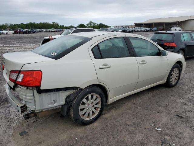 4A3AB36F29E021666 - 2009 MITSUBISHI GALANT ES WHITE photo 3