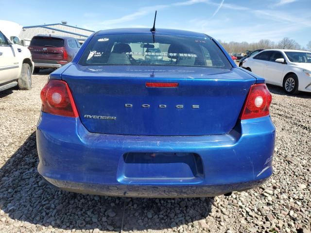 1C3CDZAB5EN182962 - 2014 DODGE AVENGER SE BLUE photo 6