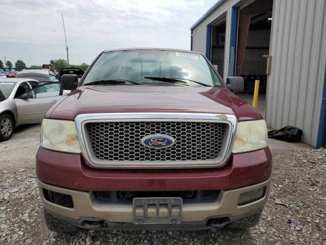 1FTPW14534KC92116 - 2004 FORD F150 SUPERCREW BURGUNDY photo 5