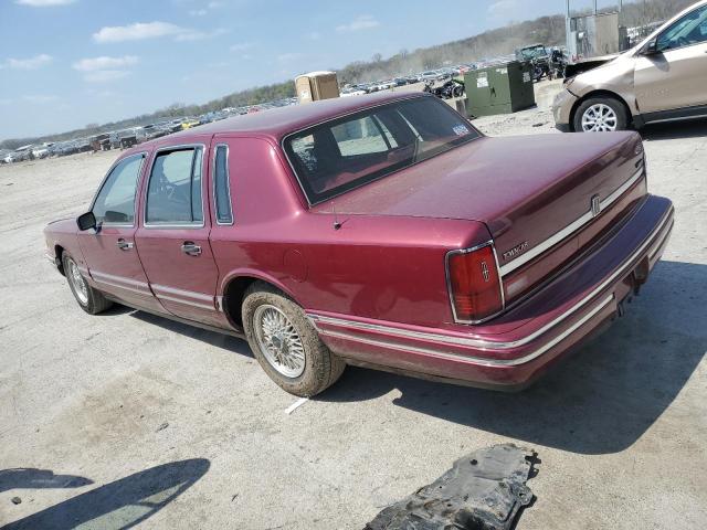 1LNCM81W8MY721365 - 1991 LINCOLN TOWN CAR EXECUTIVE RED photo 2