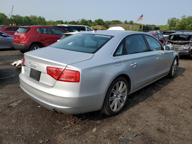 WAURGAFDXDN026730 - 2013 AUDI A8 L QUATTRO SILVER photo 3