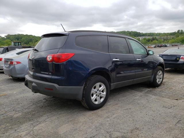 1GNKVEED5BJ144232 - 2011 CHEVROLET TRAVERSE LS BLUE photo 3