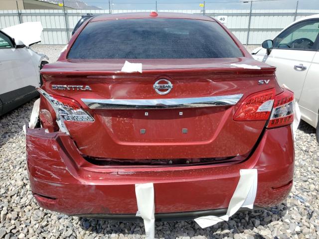 3N1AB7AP4FY357492 - 2015 NISSAN SENTRA S RED photo 6