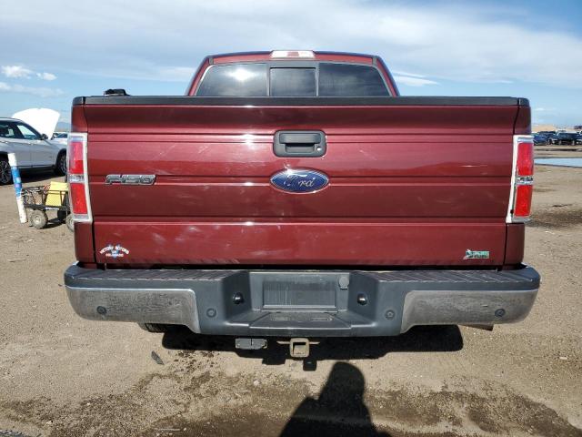 1FTFW1CV1AFD55649 - 2010 FORD F150 SUPERCREW MAROON photo 6
