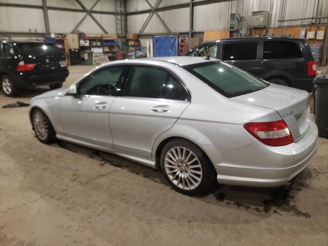 WDDGF85X79F318747 - 2009 MERCEDES-BENZ C 230 4MATIC GRAY photo 2