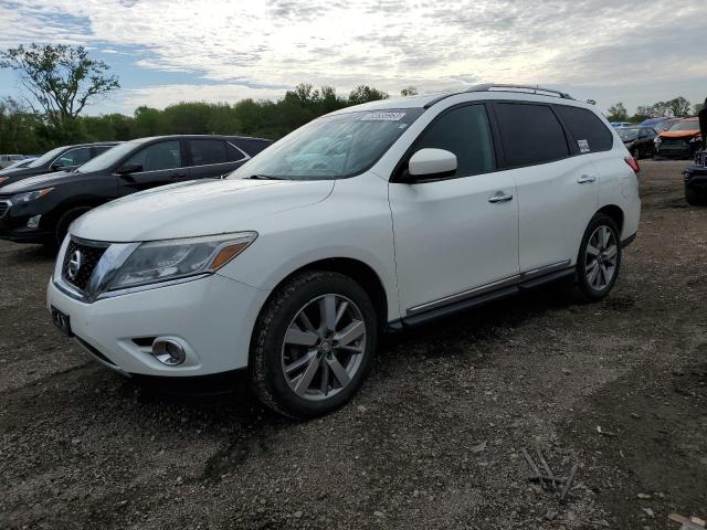 5N1AR2MM1EC640450 - 2014 NISSAN PATHFINDER S WHITE photo 1