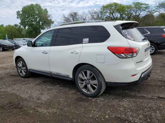 5N1AR2MM1EC640450 - 2014 NISSAN PATHFINDER S WHITE photo 2
