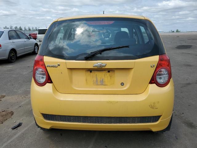 KL1TD66EX9B638580 - 2009 CHEVROLET AVEO LS YELLOW photo 6