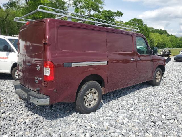 1N6AF0KY3CN111538 - 2012 NISSAN NV 2500 MAROON photo 3