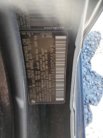 WBAEV33482PD55192 - 2002 BMW 3 SERIES I შავი ფოტო 12