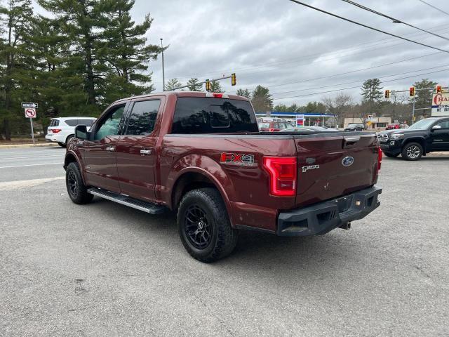 1FTEW1EG4FKD16272 - 2015 FORD F150 SUPERCREW BURGUNDY photo 4