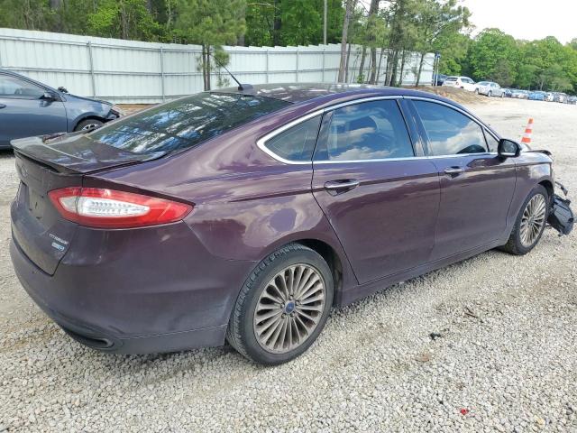 3FA6P0D98DR289512 - 2013 FORD FUSION TITANIUM BURGUNDY photo 3