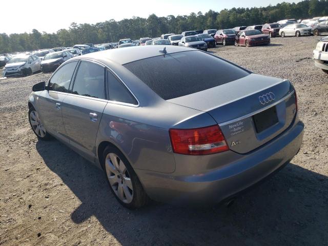 WAUDH74F27N151319 - 2007 AUDI A6 3.2 QUATTRO GRAY photo 3