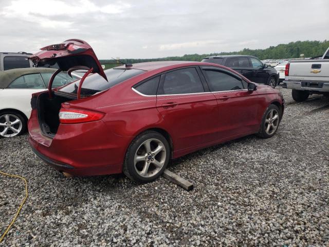 3FA6P0HR8DR367779 - 2013 FORD FUSION SE RED photo 3