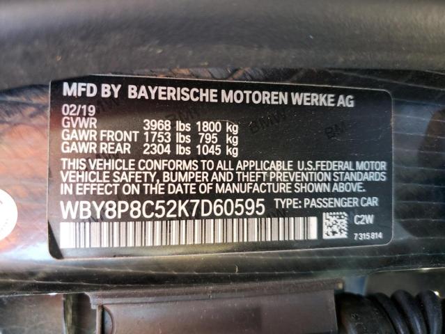 WBY8P8C52K7D60595 - 2019 BMW I3 S REX BLACK photo 13