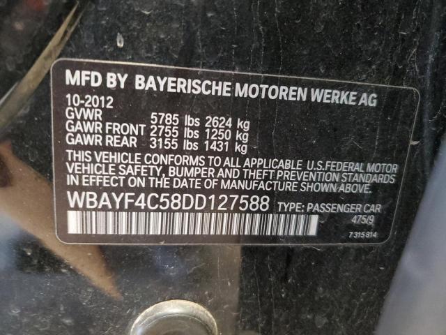 WBAYF4C58DD127588 - 2013 BMW 740 LXI BLACK photo 12