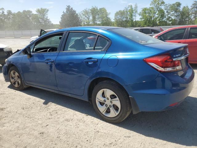 2HGFB2F54EH527403 - 2014 HONDA CIVIC LX BLUE photo 2