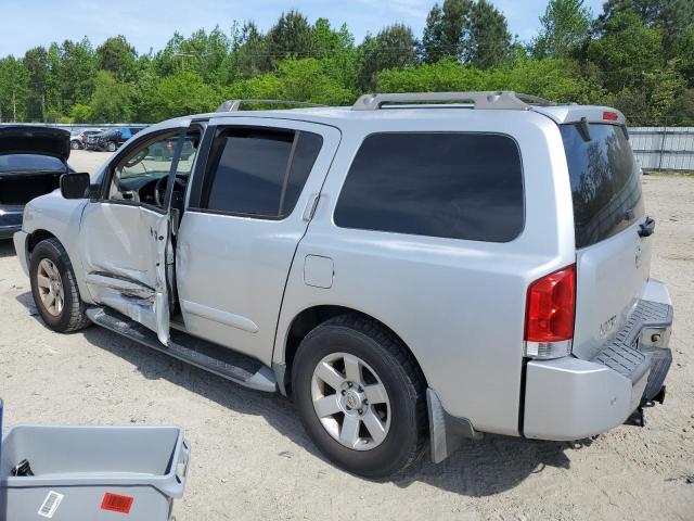 5N1AA08A44N737317 - 2004 NISSAN ARMADA SE SILVER photo 2