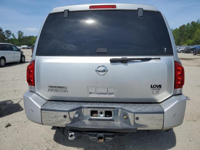 5N1AA08A44N737317 - 2004 NISSAN ARMADA SE SILVER photo 6