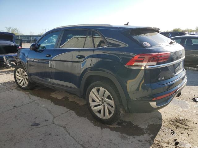 1V2KE2CA0MC228707 - 2021 VOLKSWAGEN ATLAS CROS SE BLUE photo 2