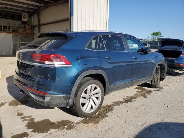 1V2KE2CA0MC228707 - 2021 VOLKSWAGEN ATLAS CROS SE BLUE photo 3