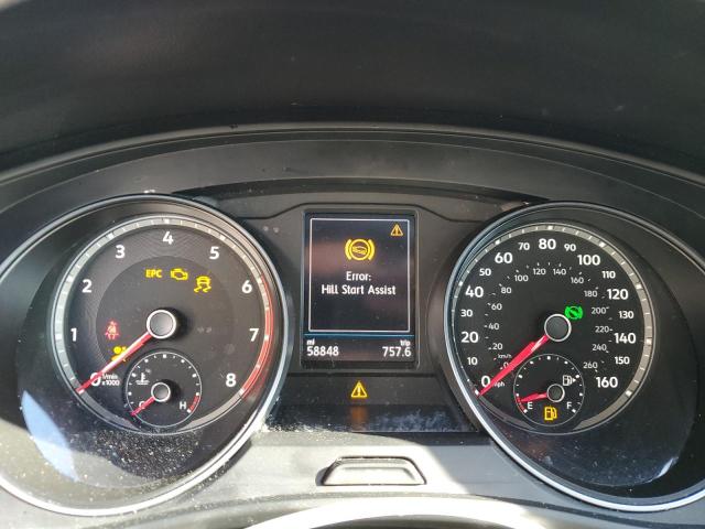 1V2KE2CA0MC228707 - 2021 VOLKSWAGEN ATLAS CROS SE BLUE photo 9