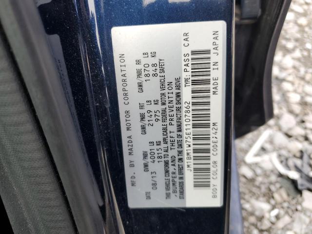 JM1BM1W75E1107862 - 2014 MAZDA 3 GRAND TOURING Mavi foto 12